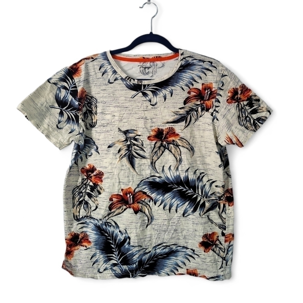 Large Voyage Tropical Print T-shirt